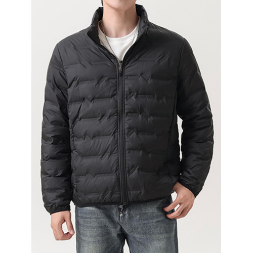 冬季羽絨服男石墨烯80白鴨絨保暖簡約輕薄爸爸裝商務立領男裝外套 冬季羽絨服男石墨烯80白鴨絨保暖簡約輕薄爸爸裝商務立領男裝外套