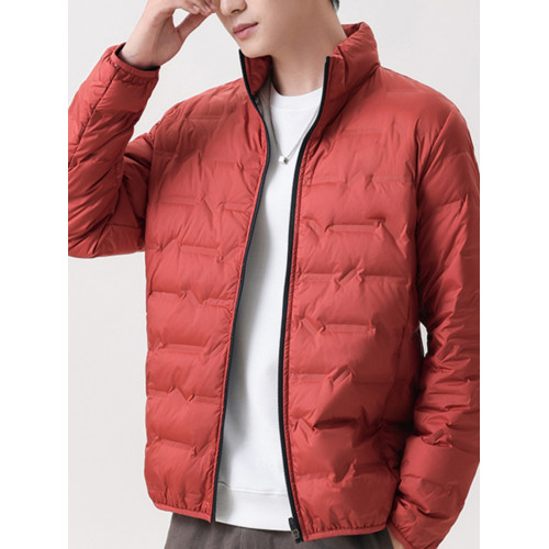 冬季羽絨服男石墨烯80白鴨絨保暖簡約輕薄爸爸裝商務立領男裝外套 冬季羽絨服男石墨烯80白鴨絨保暖簡約輕薄爸爸裝商務立領男裝外套