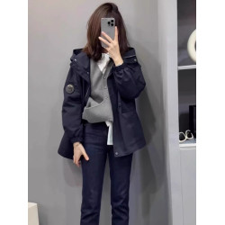 沖鋒衣外套女中長款加棉加厚秋冬2025新款收腰寬松小個子上衣棉服