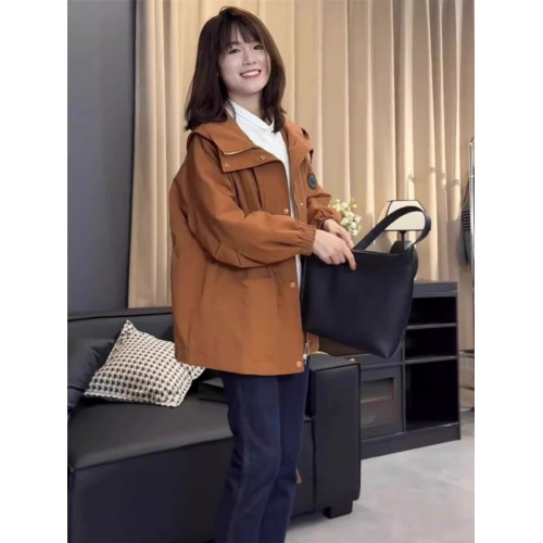 沖鋒衣外套女中長款加棉加厚秋冬2025新款收腰寬松小個子上衣棉服