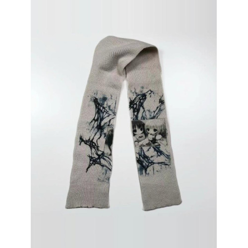 WEBBAR 視覺系亞文化二次元奶茶色保暖秋冬圍巾NO.160-x WEBBAR 視覺系亞文化二次元奶茶色保暖秋冬圍巾NO.160-x