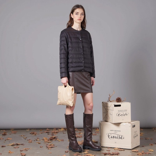 【男女款】撤標撤櫃！2025新款時尚簡約百搭輕薄短款圓領羽絨服