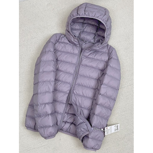 優品輕便女簡約連帽輕薄羽絨服短款休閒薄款90白鴨絨外套時尚冬季 優品輕便女簡約連帽輕薄羽絨服短款休閒薄款90白鴨絨外套時尚冬季