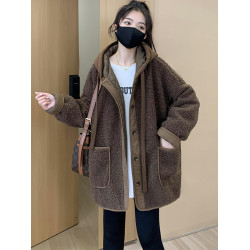 羊羔毛外套女秋冬2025新款爆款高級感超好看搖粒絨加厚棒球服上衣