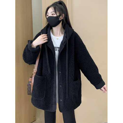 羊羔毛外套女秋冬2025新款爆款高級感超好看搖粒絨加厚棒球服上衣 羊羔毛外套女秋冬2025新款爆款高級感超好看搖粒絨加厚棒球服上衣