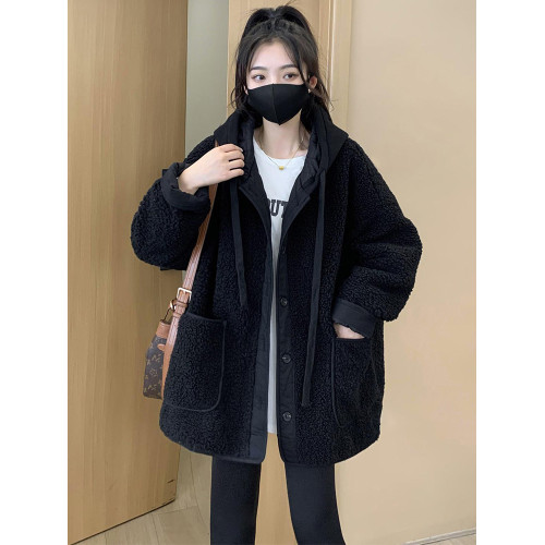 羊羔毛外套女秋冬2025新款爆款高級感超好看搖粒絨加厚棒球服上衣 羊羔毛外套女秋冬2025新款爆款高級感超好看搖粒絨加厚棒球服上衣