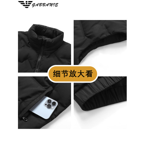 奧特萊斯男士高級羽絨馬甲外穿秋冬季保暖白鴨絨無帽立領男裝外套 奧特萊斯男士高級羽絨馬甲外穿秋冬季保暖白鴨絨無帽立領男裝外套