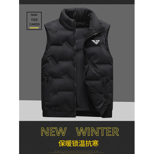 奧特萊斯男士高級羽絨馬甲外穿秋冬季保暖白鴨絨無帽立領男裝外套 奧特萊斯男士高級羽絨馬甲外穿秋冬季保暖白鴨絨無帽立領男裝外套