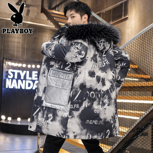 花花公子羽絨服男士中長款2025冬季新款潮流棉衣冬款亮面羽絨棉服 花花公子羽絨服男士中長款2025冬季新款潮流棉衣冬款亮面羽絨棉服