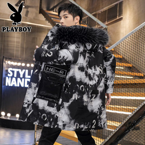 花花公子羽絨服男士中長款2025冬季新款潮流棉衣冬款亮面羽絨棉服 花花公子羽絨服男士中長款2025冬季新款潮流棉衣冬款亮面羽絨棉服