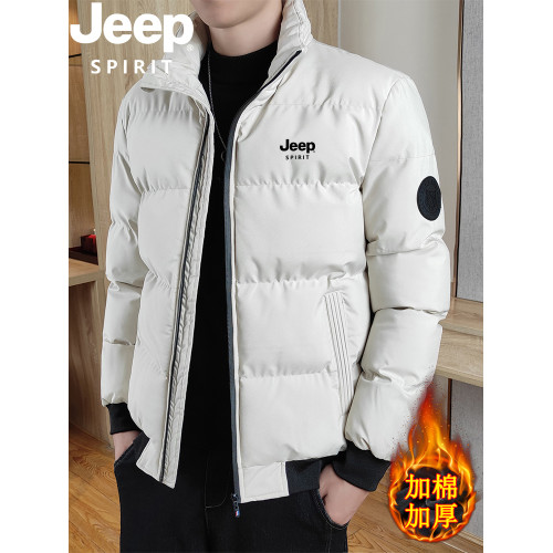 JEEP吉普羽絨棉服男冬季加厚保暖立領外套中青年時尚潮牌大碼棉衣 JEEP吉普羽絨棉服男冬季加厚保暖立領外套中青年時尚潮牌大碼棉衣