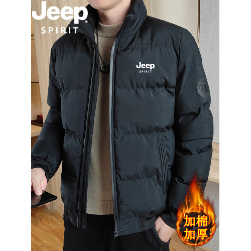 JEEP吉普羽絨棉服男冬季加厚保暖立領外套中青年時尚潮牌大碼棉衣 JEEP吉普羽絨棉服男冬季加厚保暖立領外套中青年時尚潮牌大碼棉衣