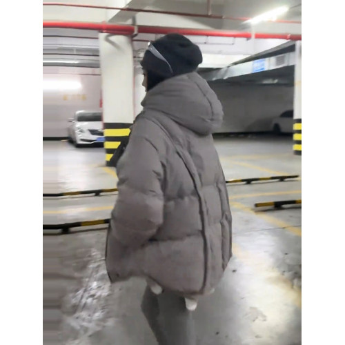 胖mm大碼寬松遮肉洋氣麵包服冬季設計感中長款加厚連帽羽絨棉服女 胖mm大碼寬松遮肉洋氣麵包服冬季設計感中長款加厚連帽羽絨棉服女