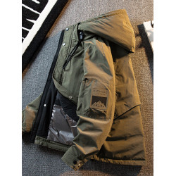 HPCP加厚防風沖鋒衣外套男士秋冬潮牌保暖白鴨絨羽絨服外套男冬季