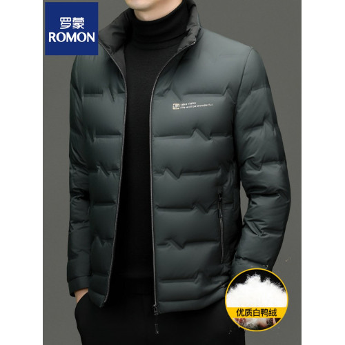 羅矇羽絨服男2025新款春秋季商務休閒高檔立領外套男士百搭上衣 羅矇羽絨服男2025新款春秋季商務休閒高檔立領外套男士百搭上衣