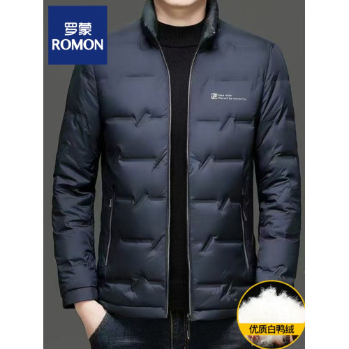 羅矇羽絨服男2025新款春秋季商務休閒高檔立領外套男士百搭上衣 羅矇羽絨服男2025新款春秋季商務休閒高檔立領外套男士百搭上衣