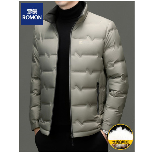 羅矇羽絨服男2025新款春秋季商務休閒高檔立領外套男士百搭上衣 羅矇羽絨服男2025新款春秋季商務休閒高檔立領外套男士百搭上衣