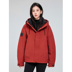 鴨鴨羽絨服男女款2025冬季短款白鴨絨休閒工裝沖鋒衣防寒大碼外套