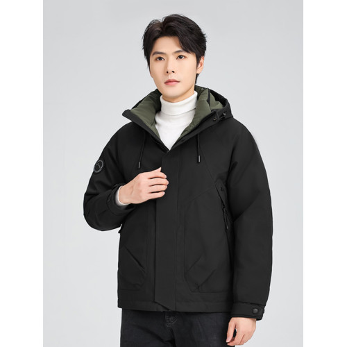 鴨鴨羽絨服男女款2025冬季短款白鴨絨休閒工裝沖鋒衣防寒大碼外套 鴨鴨羽絨服男女款2025冬季短款白鴨絨休閒工裝沖鋒衣防寒大碼外套