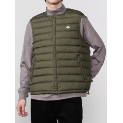  DANTON日系簡約徽標內膽背心羽絨服 男女款冬季保溫馬甲外套