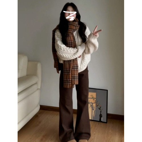 慵懶高級感麻花白色毛衣女春秋冬季2025年新款內搭外穿針織衫上衣