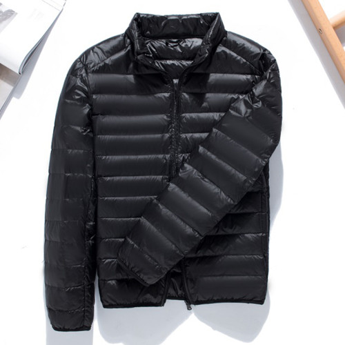 男士短款輕薄羽絨服立領連帽情侶款中青年男裝薄羽絨服大碼外套潮 男士短款輕薄羽絨服立領連帽情侶款中青年男裝薄羽絨服大碼外套潮