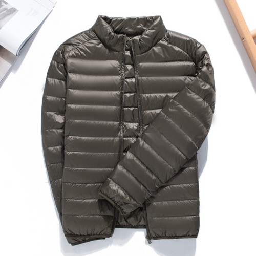 男士短款輕薄羽絨服立領連帽情侶款中青年男裝薄羽絨服大碼外套潮 男士短款輕薄羽絨服立領連帽情侶款中青年男裝薄羽絨服大碼外套潮