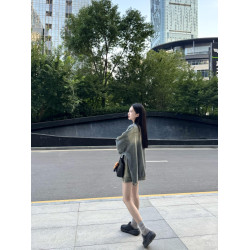 美式復古炸街牛仔外套女秋季新款寬松設計感水洗做舊工藝上衣質感