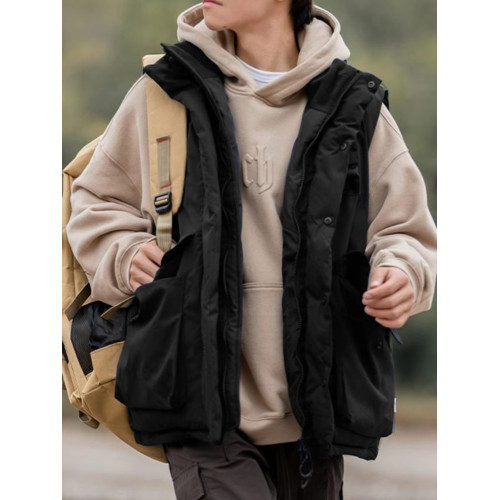 日系CityBoy工裝馬甲山系復古夾棉背心冬季保暖羽絨棉服外套男ins 日系CityBoy工裝馬甲山系復古夾棉背心冬季保暖羽絨棉服外套男ins