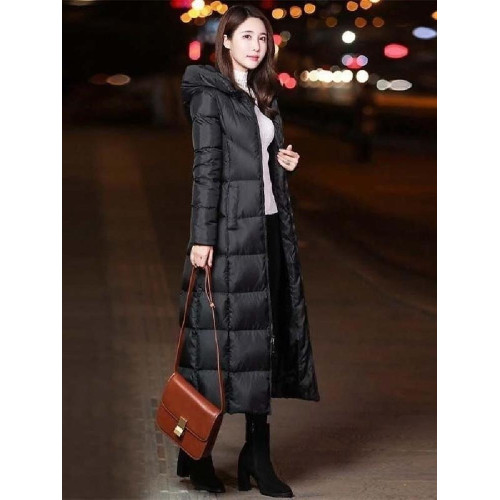 黑色羽絨棉服女冬裝年新款長款過膝到腳踝女裝外套輕薄保暖潮潮款 黑色羽絨棉服女冬裝年新款長款過膝到腳踝女裝外套輕薄保暖潮潮款