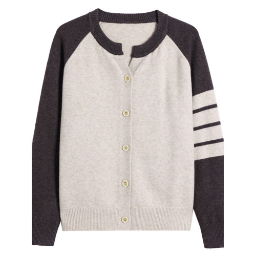 恒彩羊羊毛針織開衫女秋冬新款時尚圓領外搭毛衣寬松短款羊絨外套 恒彩羊羊毛針織開衫女秋冬新款時尚圓領外搭毛衣寬松短款羊絨外套