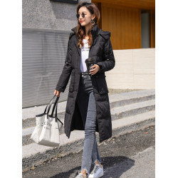 2025新款過膝羽絨服女中長款可脫卸帽大碼外套韓版顯瘦保暖冬裝潮