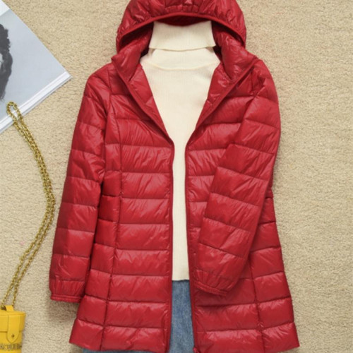 秋冬加肥加大碼輕薄羽絨服女中長款胖mm輕便外套200斤媽媽胖妹妹 秋冬加肥加大碼輕薄羽絨服女中長款胖mm輕便外套200斤媽媽胖妹妹