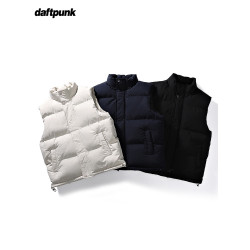 棉衣馬甲男2025春裝新款寬松立領坎肩外套潮流外穿無袖背心加厚款