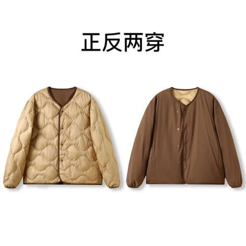 S雙面穿情侶羽絨服 山系戶外男女寬松日系輕薄冬季保暖外套羽絨服 S雙面穿情侶羽絨服 山系戶外男女寬松日系輕薄冬季保暖外套羽絨服