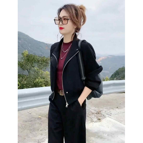 初秋新款小個子高級感棒球服短款外套女2025春秋休閒爆款夾克上衣 初秋新款小個子高級感棒球服短款外套女2025春秋休閒爆款夾克上衣