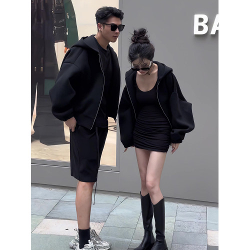 【有貨的】連帽外套女寬松慵懶風棒球服休閒ins衛衣2025春秋加厚 【有貨的】連帽外套女寬松慵懶風棒球服休閒ins衛衣2025春秋加厚