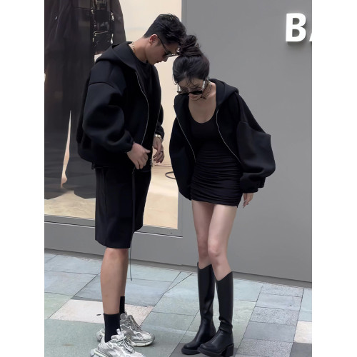 【有貨的】連帽外套女寬松慵懶風棒球服休閒ins衛衣2025春秋加厚 【有貨的】連帽外套女寬松慵懶風棒球服休閒ins衛衣2025春秋加厚