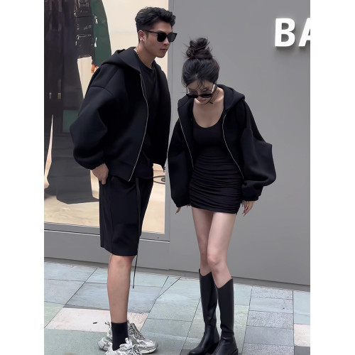 【有貨的】連帽外套女寬松慵懶風棒球服休閒ins衛衣2025春秋加厚 【有貨的】連帽外套女寬松慵懶風棒球服休閒ins衛衣2025春秋加厚