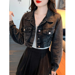 網紅炸街牛仔外套女春秋2025新款韓版百搭顯瘦短款高腰小個子上衣