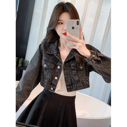 網紅炸街牛仔外套女春秋2025新款韓版百搭顯瘦短款高腰小個子上衣 網紅炸街牛仔外套女春秋2025新款韓版百搭顯瘦短款高腰小個子上衣