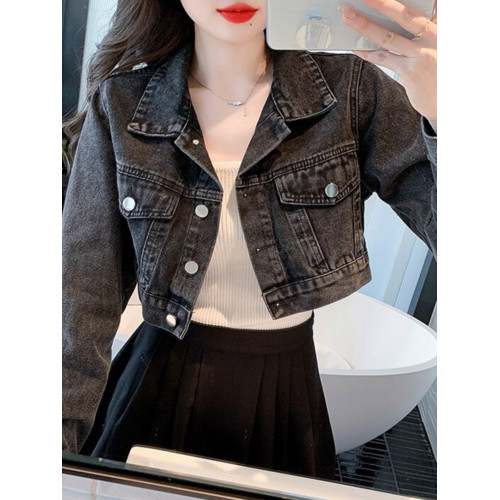 網紅炸街牛仔外套女春秋2025新款韓版百搭顯瘦短款高腰小個子上衣 網紅炸街牛仔外套女春秋2025新款韓版百搭顯瘦短款高腰小個子上衣