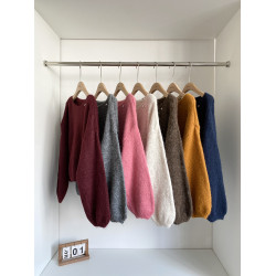 韓系簡約純色百搭圓領針織毛衣女2025年秋冬新款寬松顯瘦小衆上衣