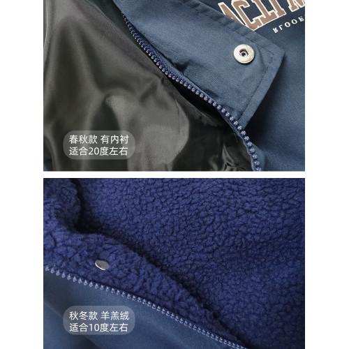 開春加厚羊羔毛絨棒球服外套女2025秋冬季新款情侶裝百搭夾克棉衣 開春加厚羊羔毛絨棒球服外套女2025秋冬季新款情侶裝百搭夾克棉衣