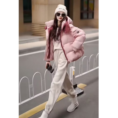 洋氣小香風羽絨棉棉服女秋冬裝多巴胺撞色輕薄白鴨絨加厚保暖外套 洋氣小香風羽絨棉棉服女秋冬裝多巴胺撞色輕薄白鴨絨加厚保暖外套