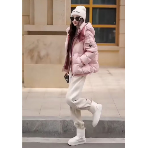 洋氣小香風羽絨棉棉服女秋冬裝多巴胺撞色輕薄白鴨絨加厚保暖外套 洋氣小香風羽絨棉棉服女秋冬裝多巴胺撞色輕薄白鴨絨加厚保暖外套