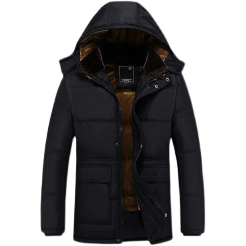 派克服男士2025新款羽絨服爸爸裝冬裝外套男中老年中長款加絨加厚 派克服男士2025新款羽絨服爸爸裝冬裝外套男中老年中長款加絨加厚