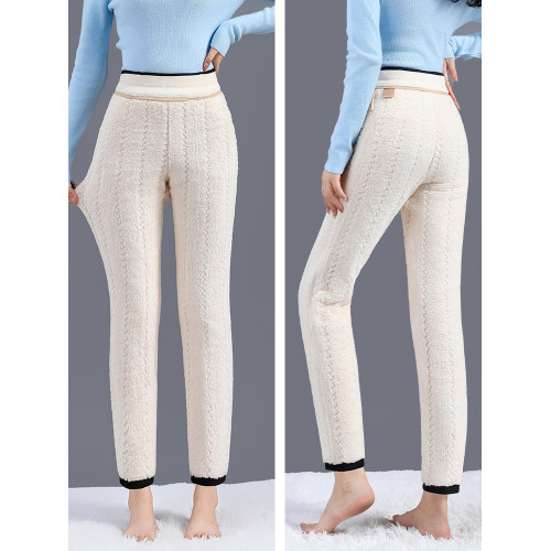 羊毛棉褲女外穿冬季加絨加厚打底褲東北特厚彈力大碼高腰保暖褲 羊毛棉褲女外穿冬季加絨加厚打底褲東北特厚彈力大碼高腰保暖褲