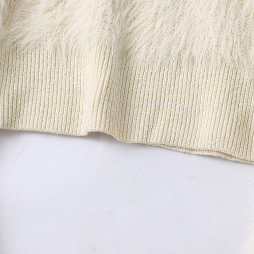 秋冬季女士毛衣圓領修身顯瘦高腰顯瘦洋氣百搭長袖保暖針織衫