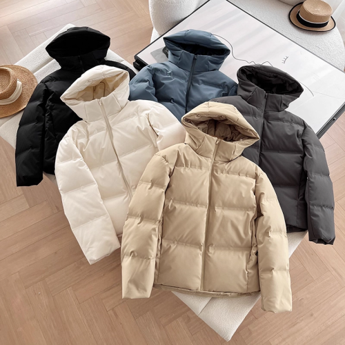 日單U+試衣間~無縫壓膠羽絨服女90白鴨絨防風防水保暖連帽外套 日單U+試衣間~無縫壓膠羽絨服女90白鴨絨防風防水保暖連帽外套